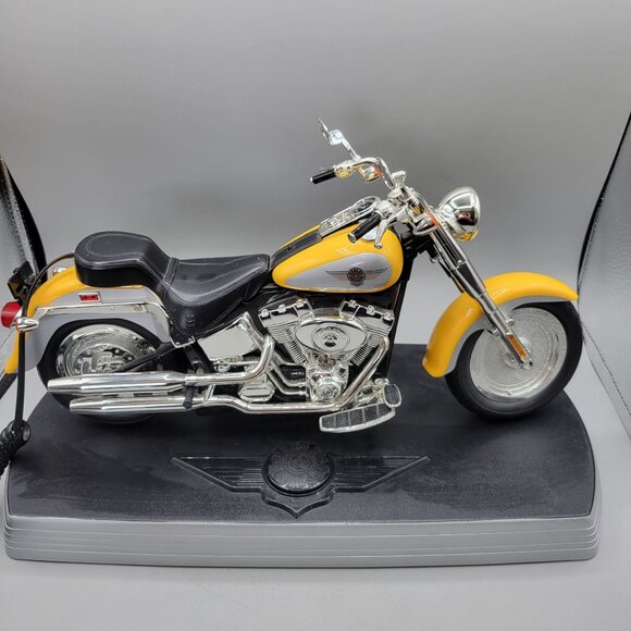 Harley-Davidson Fat Boy Motorcycle Phone Corded Collectible Display UNTESTED - Picture 1 of 14